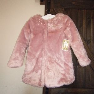 Faux Fur Pink Disney Princess Coat